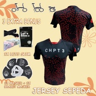 Chpt3 Folding Bike Jersey T-Shirt - Jersey Dri Fit Brompton CHPT3 Limited Edition
