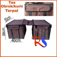 Tas ronjot Tas obrok Tas Kurir Motor terpal Kanvas Jumbo