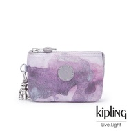 【KIPLING】淡雅雲彩渲染三夾層配件包-CREATIVITY S