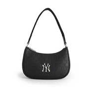 2022 new แท้ MLB bag NY handbag PU กระเป๋าสะพายไหล่ Underarm bag กระเป๋า Ny MONOGRAM EMBOSSED HOBO BAG