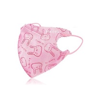 口罩 N95 【HAOFA x BoBonny】氣密型 立體口罩 粉紅啵妮兔兒童款