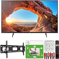 Sony KD43X85J 43 inch X85J 4K Ultra HD LED Smart TV 2021 Model Bundle with TaskRabbit Installation Services + Deco Gear Wall Mount + HDMI Cables + Surge Adapter