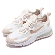 【NIKE 耐吉】休閒鞋 Air Max 270 React 女鞋 氣墊 舒適 避震 簡約 球鞋 穿搭 米白 白(CU9333-100)