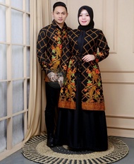 Couple / Sarimbit kemeja batik gamis kombinasi toyobo murah modern