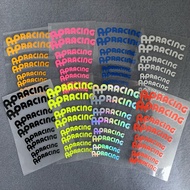AP Racing caliper reflective stickers are suitable for car and motorcycle brake pad decals, high temperature reflective side labels custom body stickers