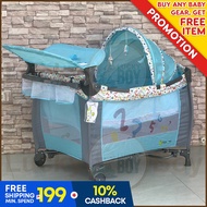 Apruva Playpen PP-630 Multifunctional Blue Crib for Baby