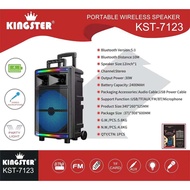 KINGSTER KST-7127 PORTABLE WIRELESS SPEAKER