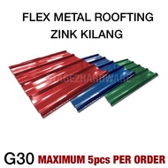 Metal Roofing Zinc / Zink Kilang / Zinc Colour / Zink Warna / Zink Biru / Zinc Besi C-chanel/ Besi Biru Zink /Metal Deck