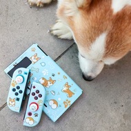 小短足 の 柯基犬 / SWITCH 保護殼 - 天藍色