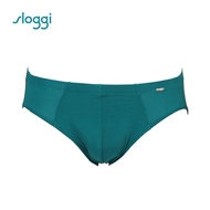sloggi men Cool Stripy系列極尚涼感三角褲 海綠色 RG918503WR
