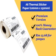 A6 Thermal Paper/Thermal Sticker(350pcs/500pcs) [Premium Quality] &amp; Courier Bag (100pcs)