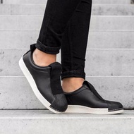 ADIDAS รองเท้าผ้าใบอาดิดาส แฟชั่น อาดิดาส SLIP ON SUPERSTAR BW DOUBLE BLACK (รุ่น LIMITED หนังพรีเมี่ยม )