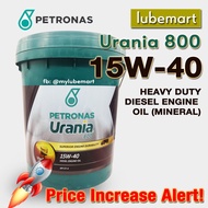 Petronas Urania 800 15W40 CF4 (18liters) - CF4 Diesel Engine Oil 18L (Ready Stock)
