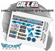 GILLE Helmet Visor Sticker