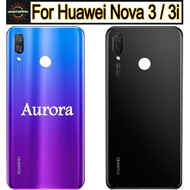 ฝาหลังครอบแบตเตอรี่สำหรับ Huawei Nova 3I ของแท้ฝาปิดครอบแบตเตอรี่ด้านหลังเหมาะสำหรับ Huawei Nova 3ฝาปิดแบตเตอรี่สำรอง