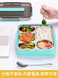 保溫盒 304不銹鋼保溫飯盒分隔可帶湯便攜學生上班族1人便當餐盤餐盒套裝