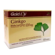 GOLDLIFE GINKGO BILOBA LEAF EXTRACT 120MG TABLETS 120S [EXP: 01/2024]