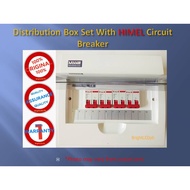 ELECTRICAL PANEL BOARD DISTRIBUTION BOX SET WITH 4 HIMEL CIRCUIT BREAKER