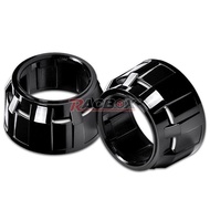2.5 Inch Bi Xenon HID Projector Lens Shell Black Silver Shroud Auto Motorcycle Headlight Retrofit Lenses Light Casing Cover