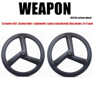 WEAPON carbon wheelset for folding bike | mini velo bike -  20/22 inches 451 / lightweight | DT free hub design.