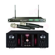 【OKAUDIO】DB-9A+ACT-869 PRO(卡拉OK擴大機+無線麥克風/450瓦/公司貨保固/迴音/殘響/藍芽/光纖輸入)