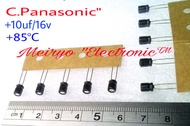 C.Panasonic.10uf/16v" 2,2uf/50v(+85°C)