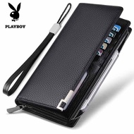 DWA772 Playboy wallet zipper handbag men's long Hand Bag Men's multifunctional clutch men's zipper wallet