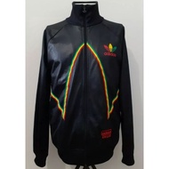 Adidas Rasta 2012 Chile 62 Shiny Rare Retro Vintage Track Jacket M / Bob Marley 🇬🇳