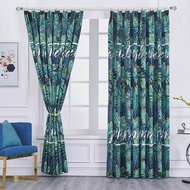 Langsir/curtain cantik siap jahit untuk pintu,tingkap,sliding door boleh guna hook,tali,rod,kayu 100cm x 225cm