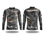 Kaos Baju Jersey Mancing Mania Ikan Toman Gabus Giant Snakehead Peta Indonesia Dry Fit Full Print Custom