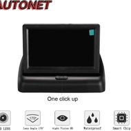 Lcmncell AU43 VW6 FU 4.3 Inch TFT LCD Foldable Car Rear View Monitor Parking Monitor