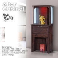 SOLID WOOD PRAYER CABINET /  神台 / ALTAR TABLE / BUDDHA CABINET / PRAYER TABLE / ALTAR CABINET / PLAYER CABINET