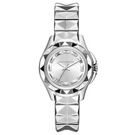 KARL LAGERFELD KARL 7系列搖滾星錐三針腕錶-銀x小