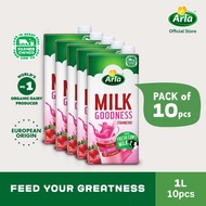 Milk powder container with scoop Milk pitcher for latte art Milk bath body wash whitening Arla Strawberry Milk 1L 10-Pack