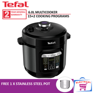 Tefal Pressure Cooker Homechefsmart Fast Cook (1000W/6L) [Free 1 Stainless Steel Pot] CY601D65