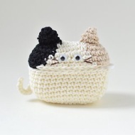 AirPods Pro保護套 帶有矽膠套 花貓保護套 Amigurumi