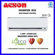 Acson 1.0hp Inverter With Smart Control Air Conditioner R32 Aircond A3WMY10N