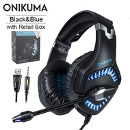 หูฟังเล่นเกมมีไมค์และตัดเสียงรบกวน,หูฟังสำหรับเล่นเกมมีไฟLedสำหรับโทรศัพท์มือถือแล็ปท็อปPS4 PC XBOX Oniuma K1 Pro