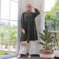 QAELA TUNIK baju tunik muslimah cantik baju tunik terbaru 2022 model tunik kekinian