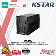 UA100 - KSTAR Micro 1000 1000VA/600W Line-Interactive Simulated Sinewave Tower UPS
