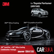 [3M SUV Gold Package] 3M Autofilm Tint and 3M Silica Glass Coating for Toyota Fortuner (AN160), year 2016 - Present (Deposit Only)