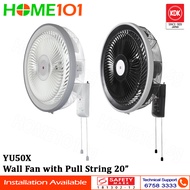 KDK Industrial Wall Fan with On/Off Pull Switch 50cm YU50X