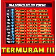 (FAST) Diamond ML Murah | Mobile Legends Diamonds | Diamond ML Top Up | ML Diamond Top Up | [MURAH]