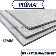 PRIMA Flex 12MM Fibre Cement Board 4ft x 8ft Papan Cement Water Fire Resistant Smooth Flat Sheet Custom Made Size Dindin