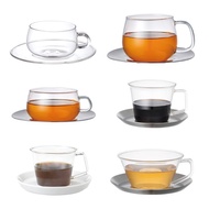 Kinto Cast &amp; Unitea glass Tea &amp; Coffee mug cup and saucer(set)