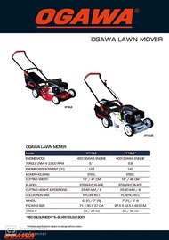 OGAWA PETROL LAWN MOVER XT16LE (125CC) GRASS CUTTER MESIN RUMPUT TOLAK