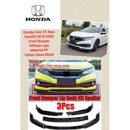 Honda Civic FC New Facelift 2019-2020 Front Bumper Diffuser Lips Special for FC New Facelift