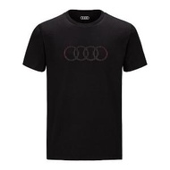Audi rings 男士T-shirt-黑色