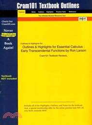 19381.Essential Calculus, Outlines &amp; Highlights: Early Transcendental Functions Cram101 Textbook Reviews (COR); Ron Larson