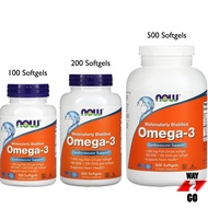 Now Foods Omega 3s Fish Oil Fish Oil 1000mg